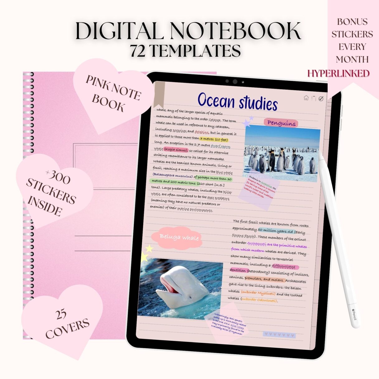 PINK DIGITAL NOTEBOOK