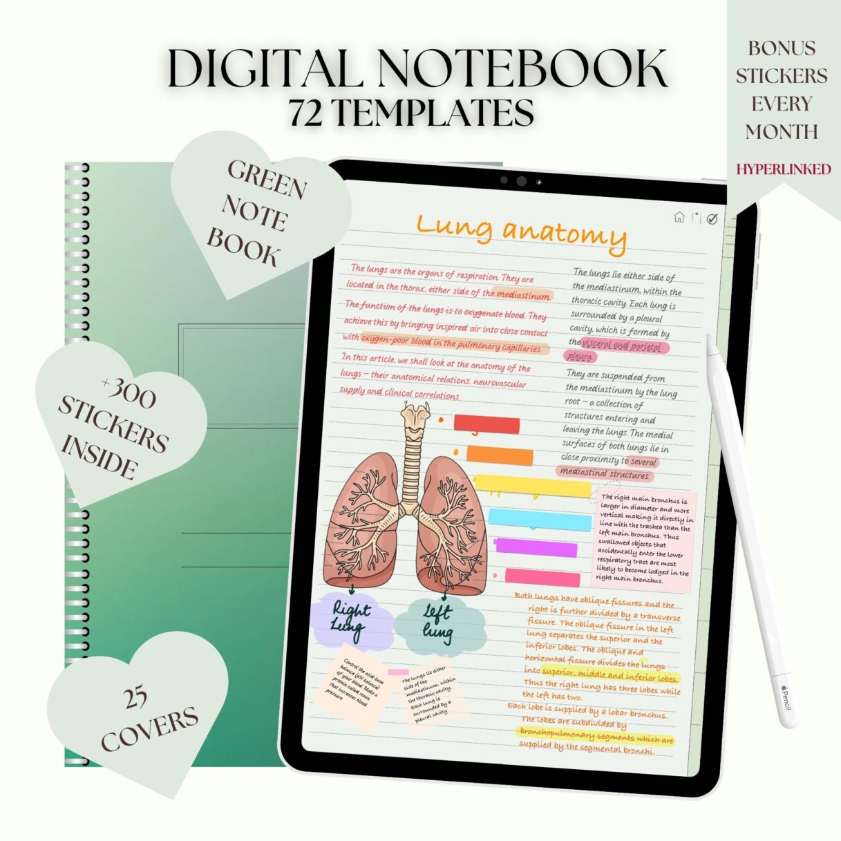 GREEN DIGITAL NOTEBOOK