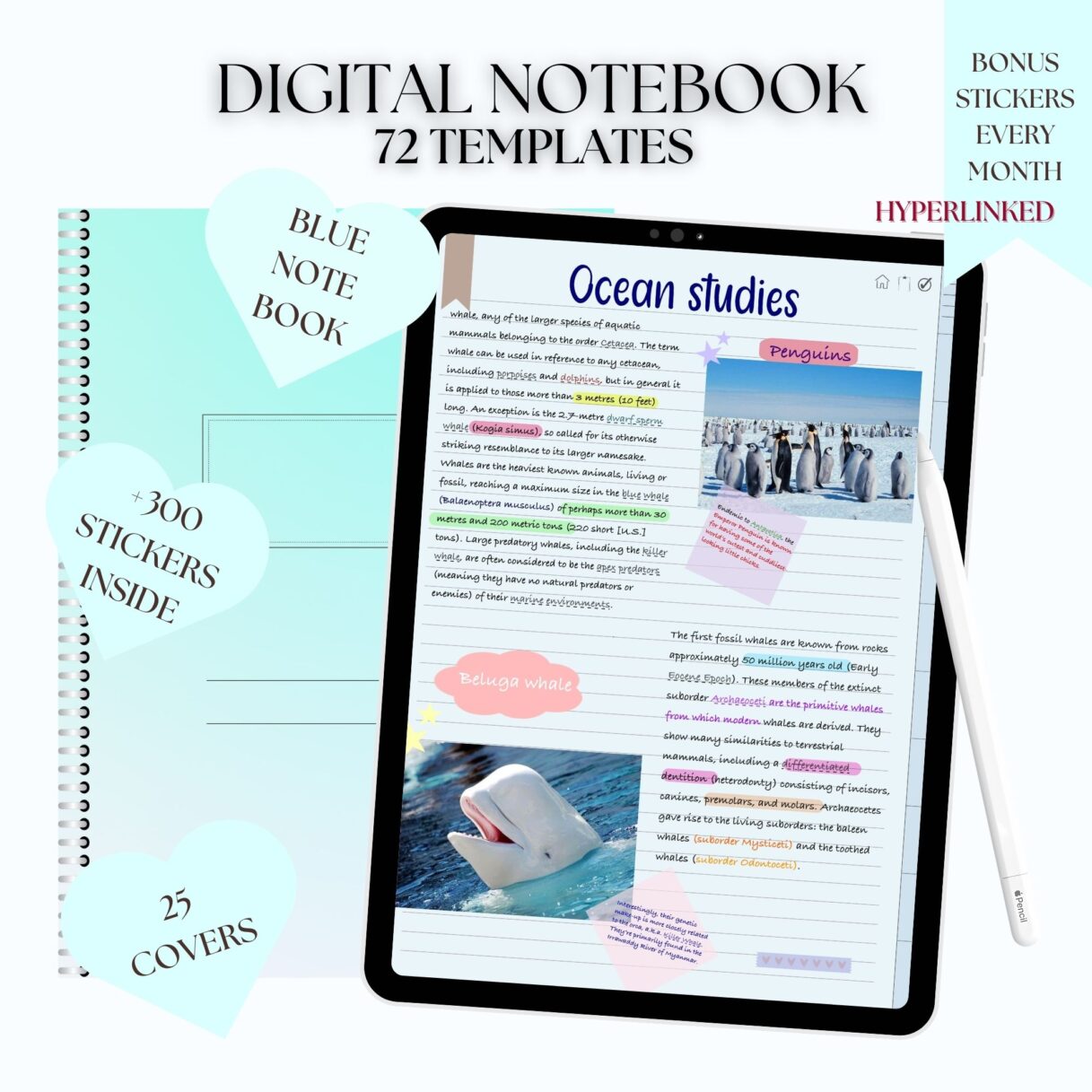 BLUE DIGITAL NOTEBOOK