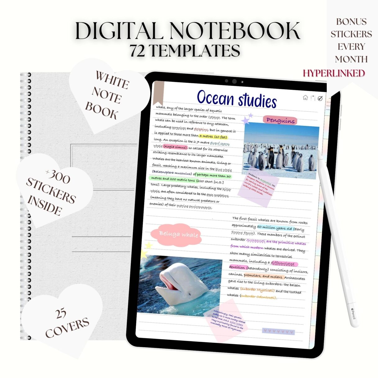 WHITE DIGITAL NOTEBOOK