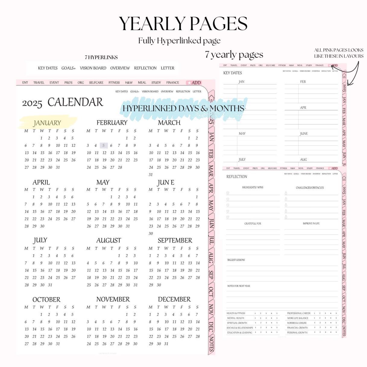 2025 PINK DIGITAL PLANNER - Image 3