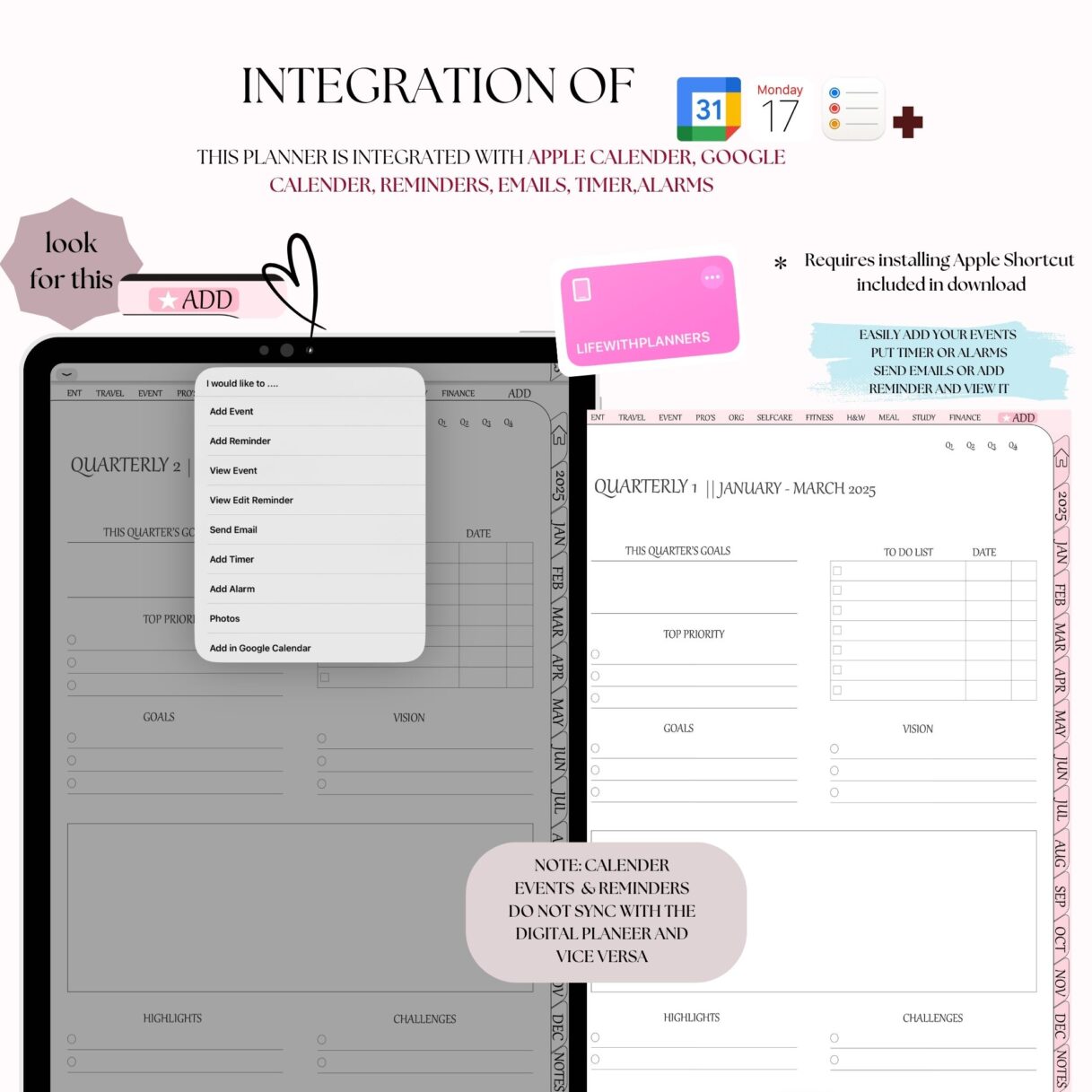 2025 PINK DIGITAL PLANNER - Image 4