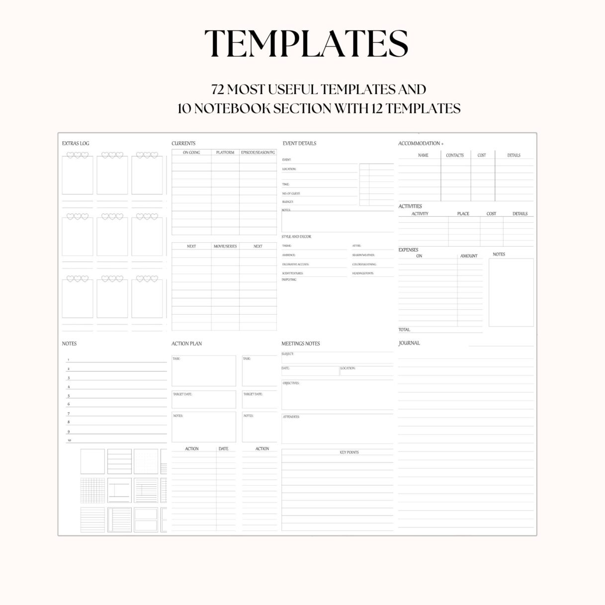 2025 BEIGE DIGITAL PLANNER - Image 9