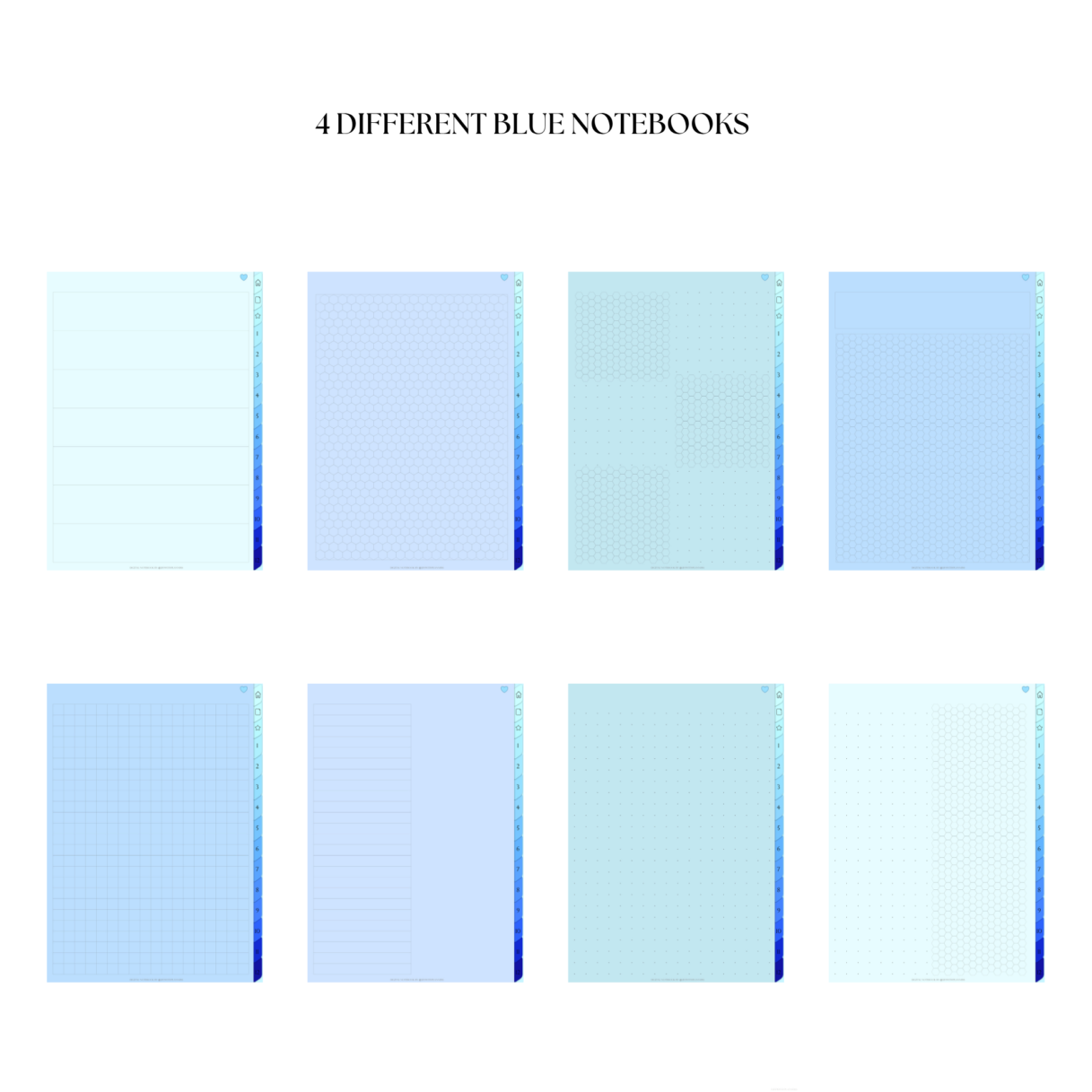 Blue notebook bundle - Image 6
